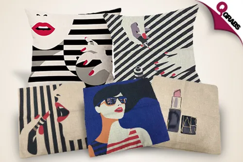 From QR19 Get Some Posh Comfort with Stylish OR Ethnic Pillow Covers! (Up to QR59 Value)